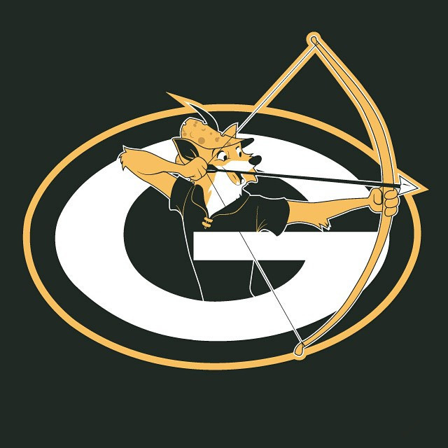 Robin Hood of Green Bay logo iron on transfers